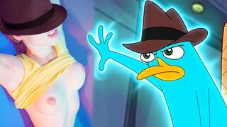 Perry a platypus popóját tele spricceli dr. doofenshmirtz
